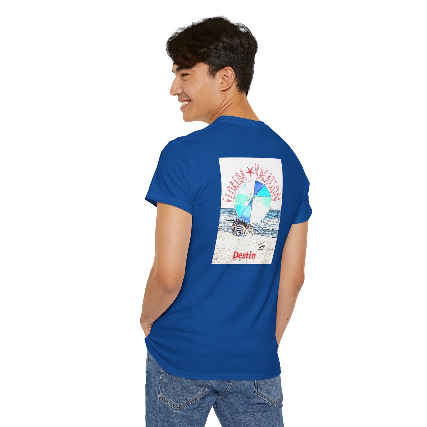 Florida Vacation Destin - Amazing Unisex Heavy Cotton Short Sleeve Tee Shirts!