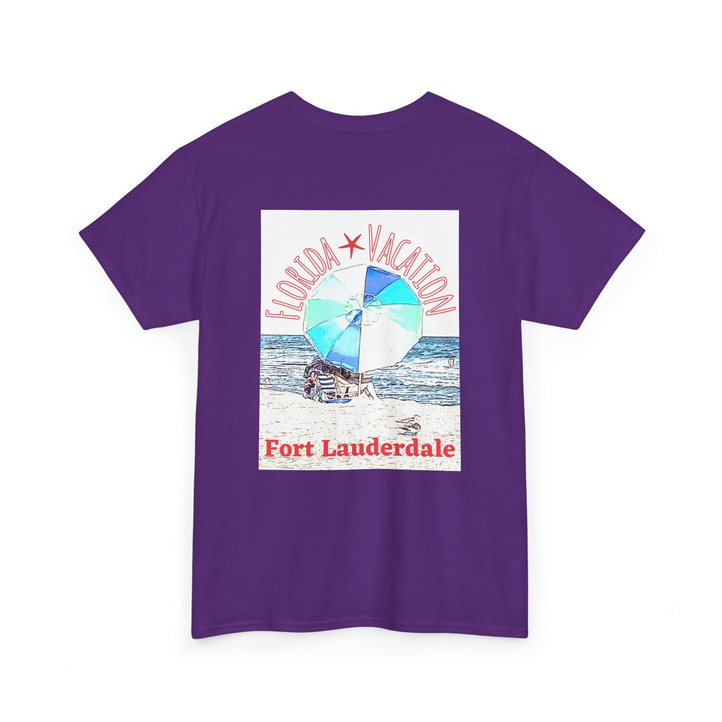Florida Vacation Fort Lauderdale - Amazing Unisex Heavy Cotton Short Sleeve Tee Shirts!
