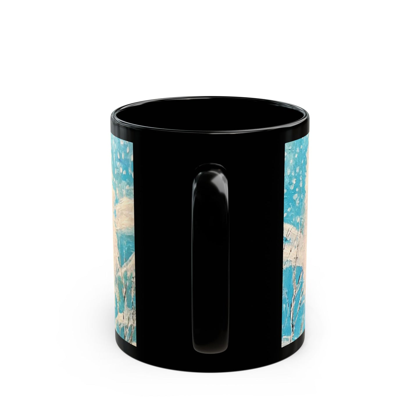 The Queen of Winter - 11 oz or 15 oz Ceramic Black Mugs