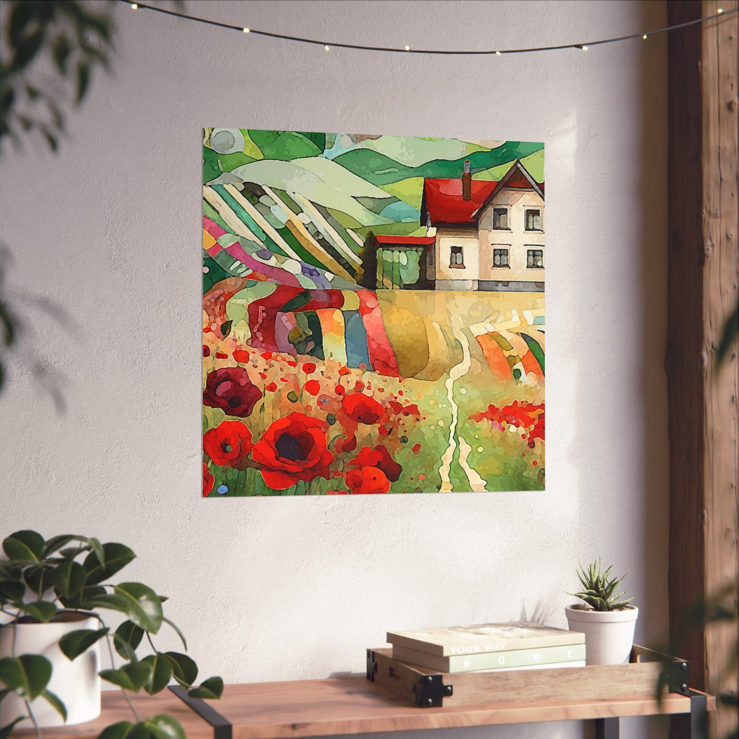 Poppy Hill House- Art- Giclée Technique Fine Art Posters- No Frame