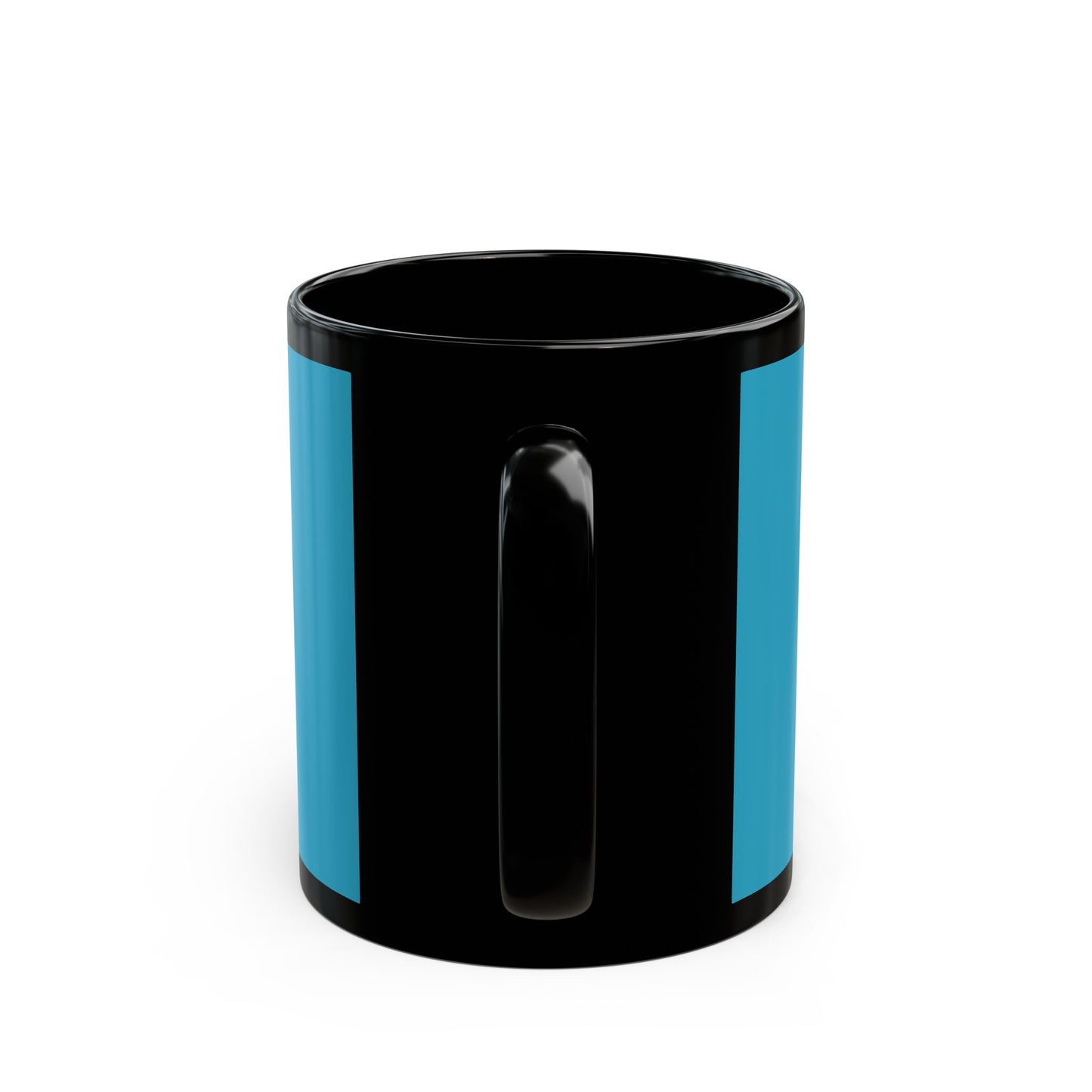 Teresa Johnson Art Logo - 11 oz or 15 oz Ceramic Black Mugs