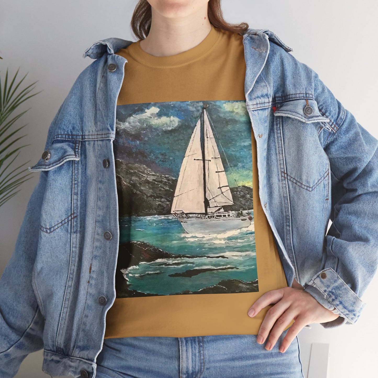 Tropical Sailing - Amazing Unisex Heavy Cotton Short Sleeve Tee Shirts!