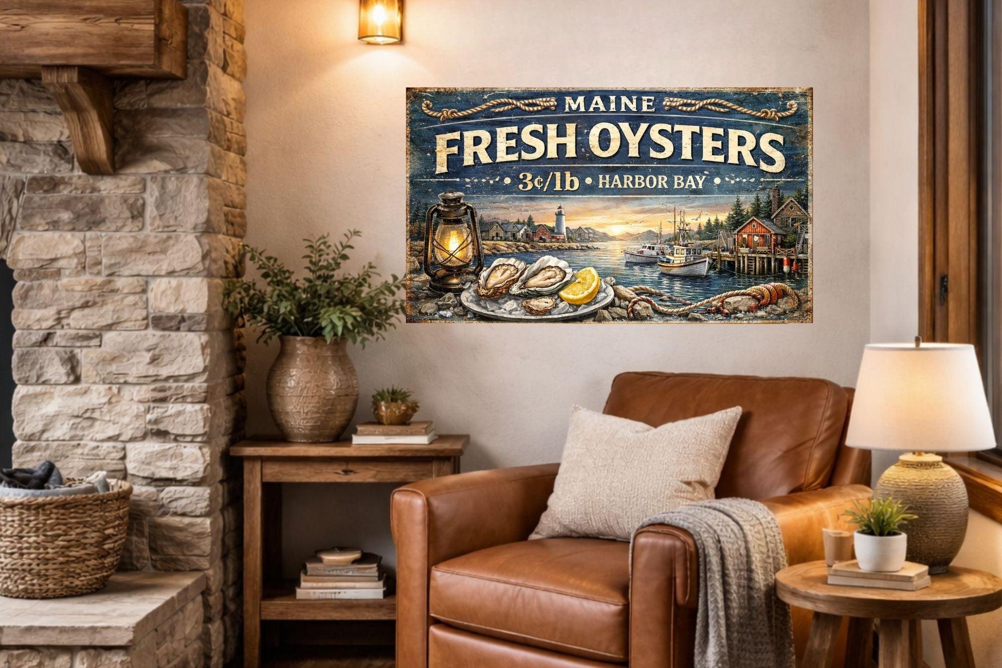 Fresh Oysters from Harbor Bay Art| Canvas Prints - Giclee on Paper - Wood And Metal Panels
