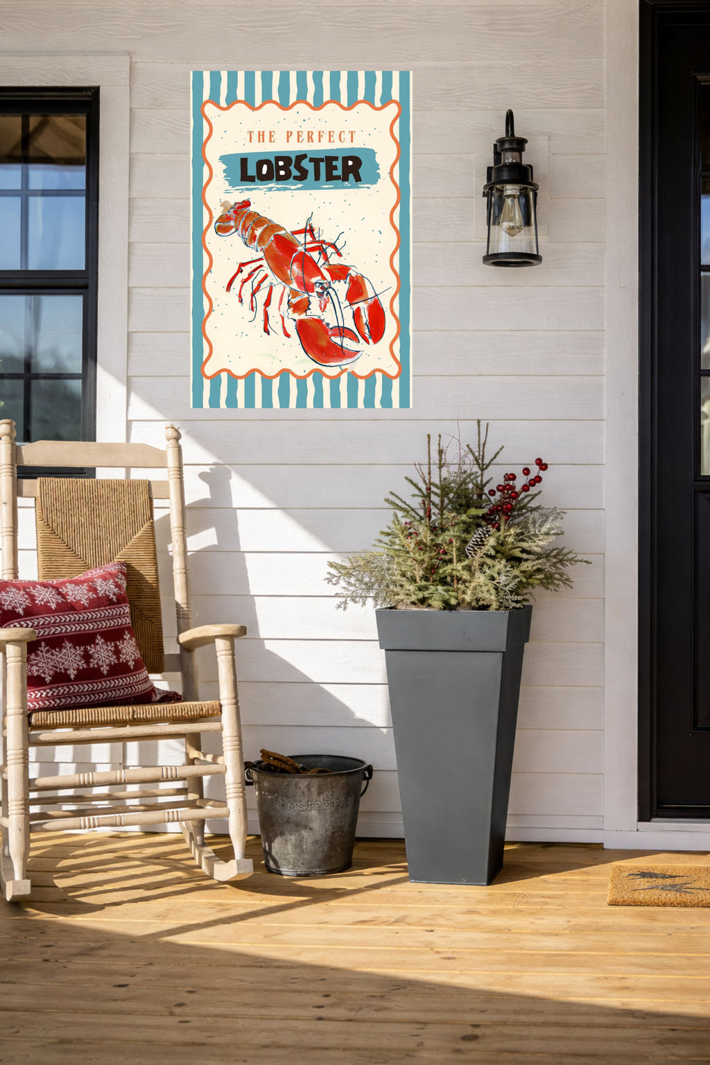 Perfect Lobster, Coastal Food, Maine, Prints, Canvas, Wood, or Metal Art