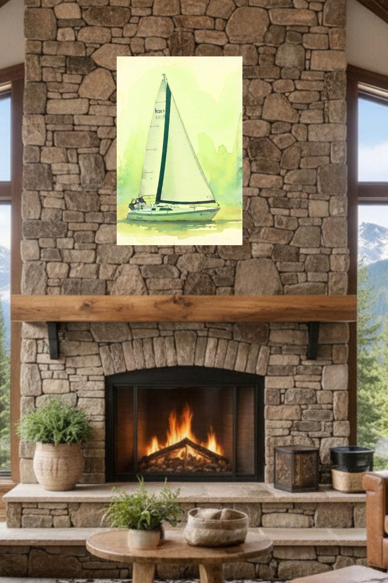 Sailing Boat Race| Water Sports Art| Giclee Paper- Wood- Metal- Canvas