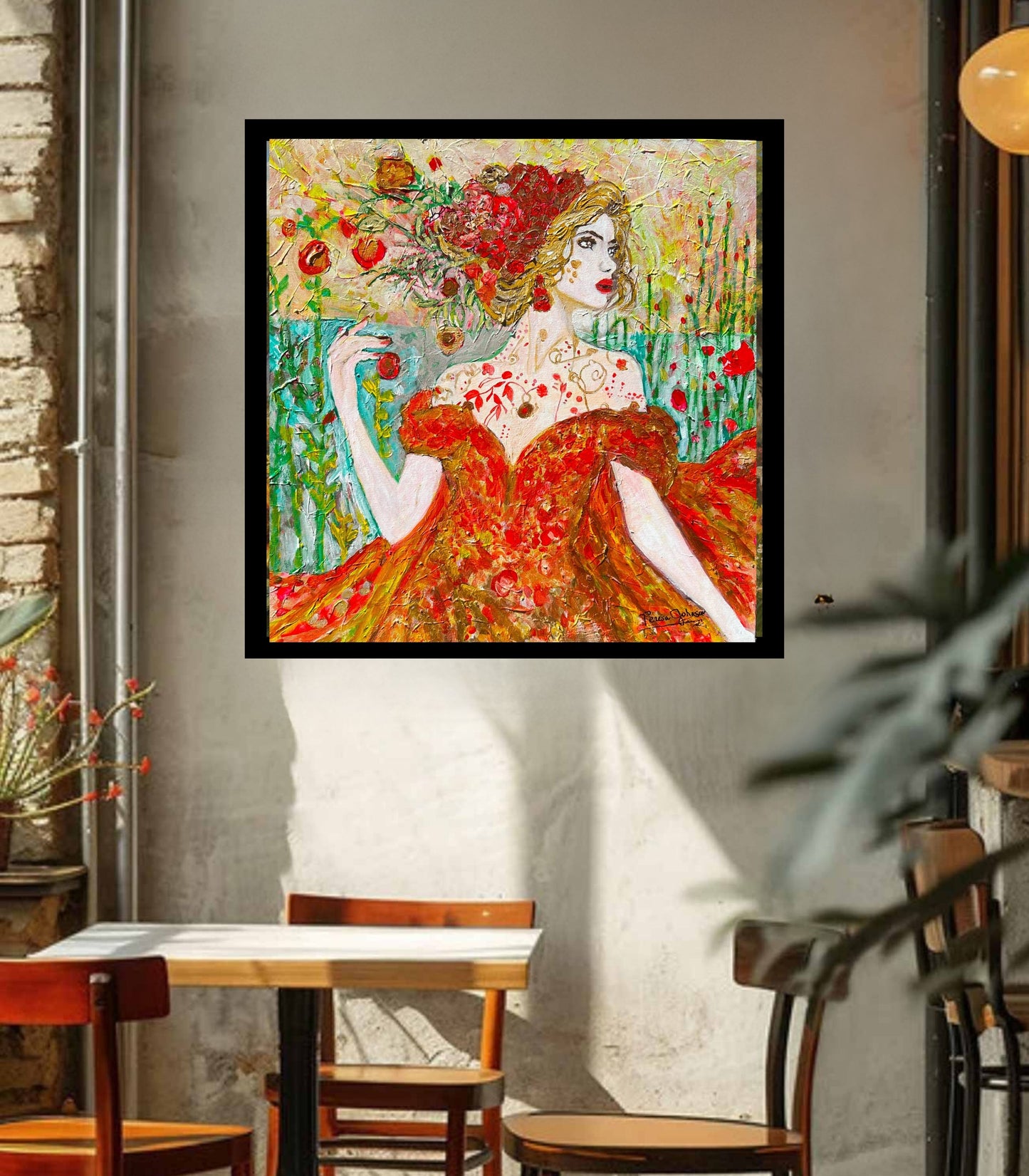 Autumn Queen. Strong Woman Art| Giclee Paper- Wood- Metal- Canvas