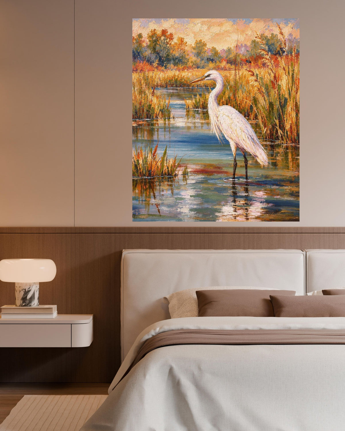 Glory Egret| Birds. Prints, Canvas, Wood, or Metal Art