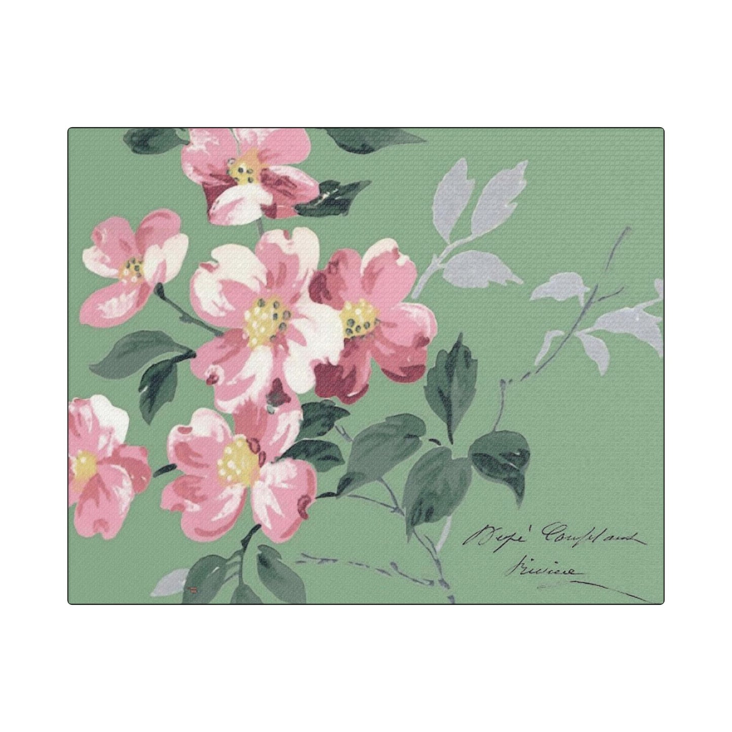 Pink Dogwood Art- Gallery Wrapped- Satin Stretched Canvas Gallery Wraps - No Frame Needed