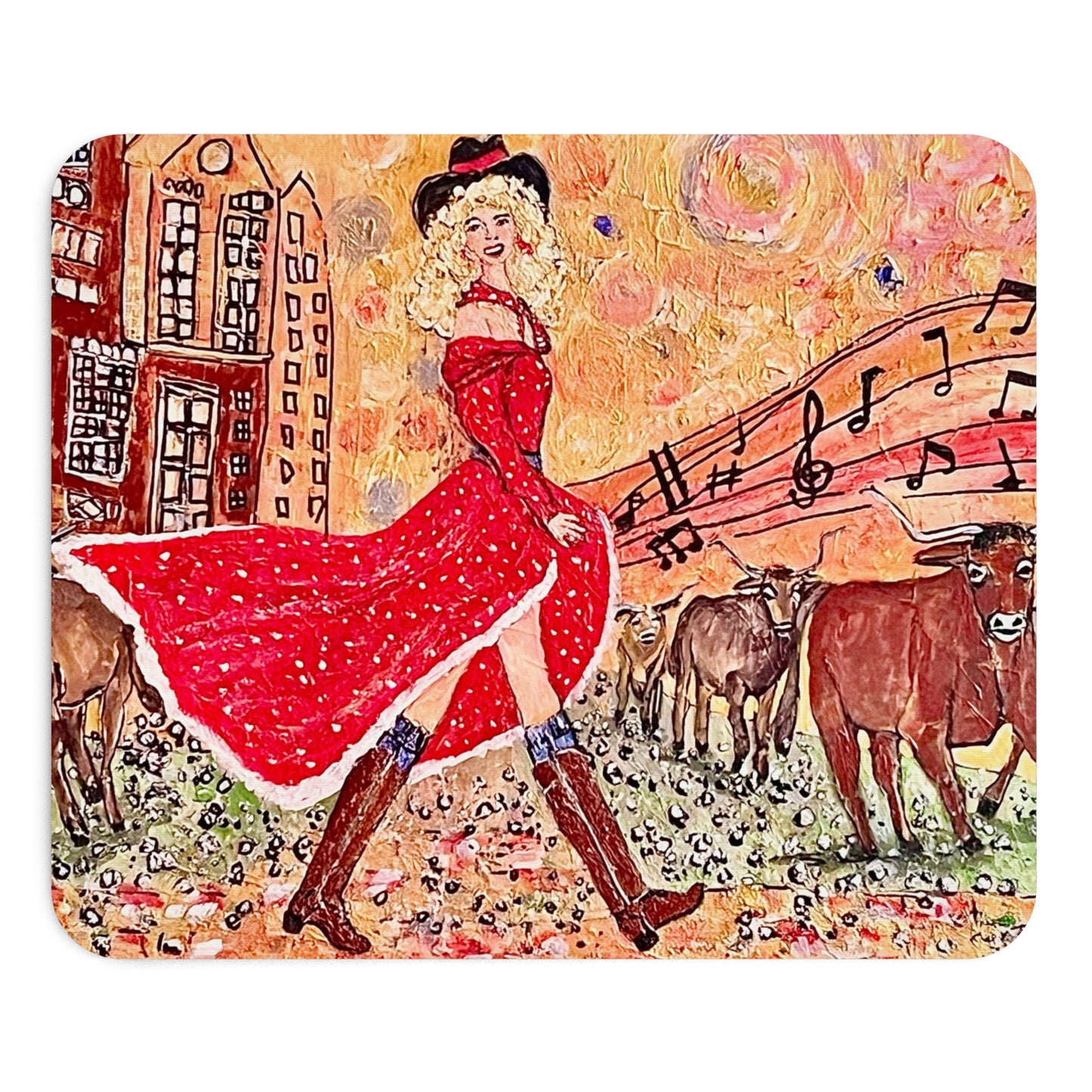 Singing Cowgirl Mousepad