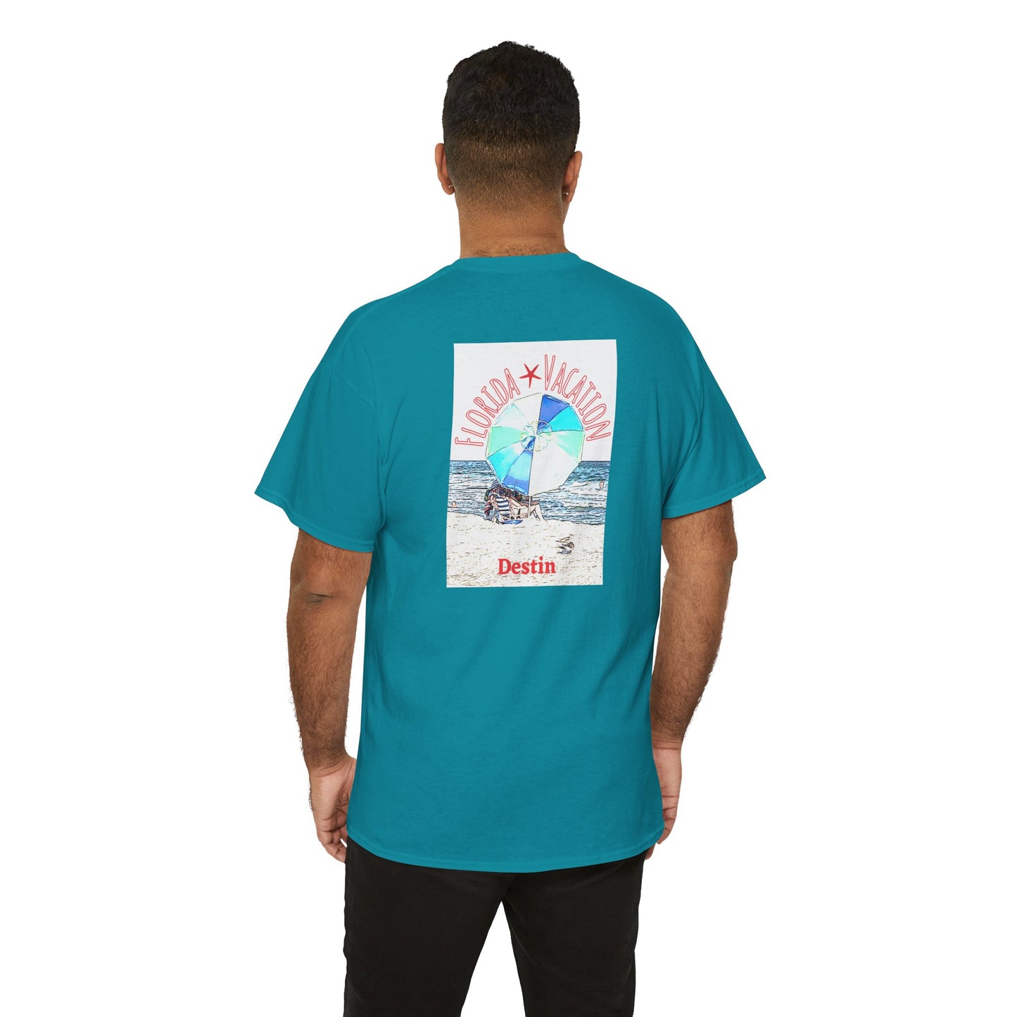 Florida Vacation Destin - Amazing Unisex Heavy Cotton Short Sleeve Tee Shirts!