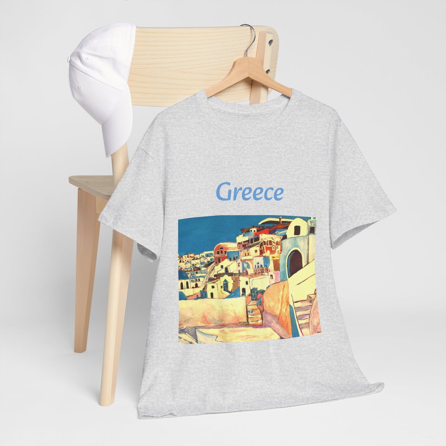 Greece - Amazing Unisex Heavy Cotton Short Sleeve Tee Shirts!
