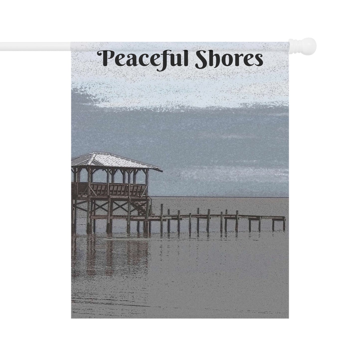 Peaceful Shores. Garden & House Banner