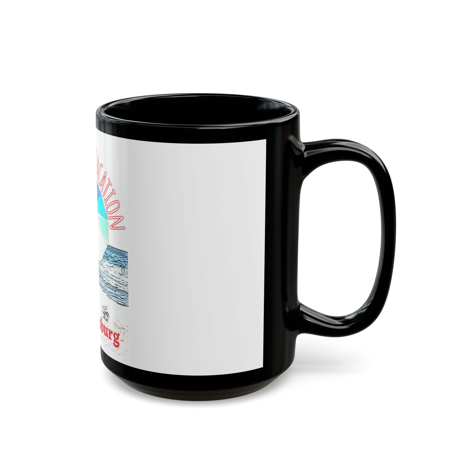 Florida Vacation - St. Petersburg- 11 oz or 15 oz Ceramic Black Mugs