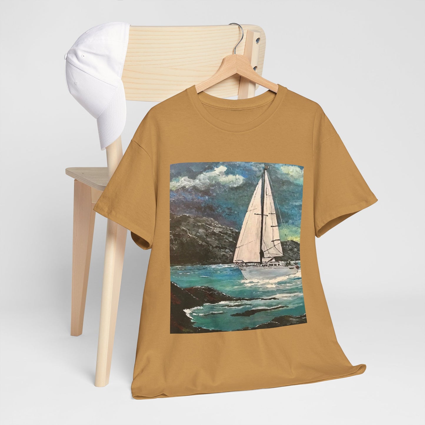 Tropical Sailing - Amazing Unisex Heavy Cotton Short Sleeve Tee Shirts!