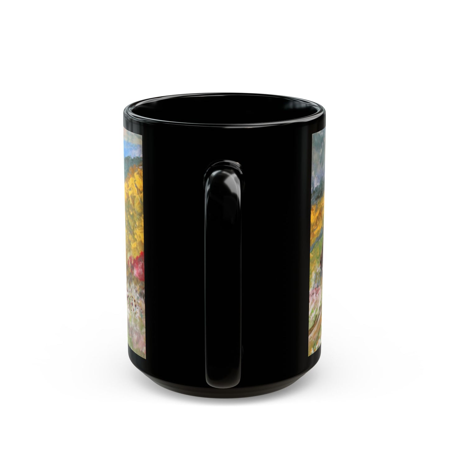 Georgia Cotton- 11 oz or 15 oz Ceramic Black Mugs