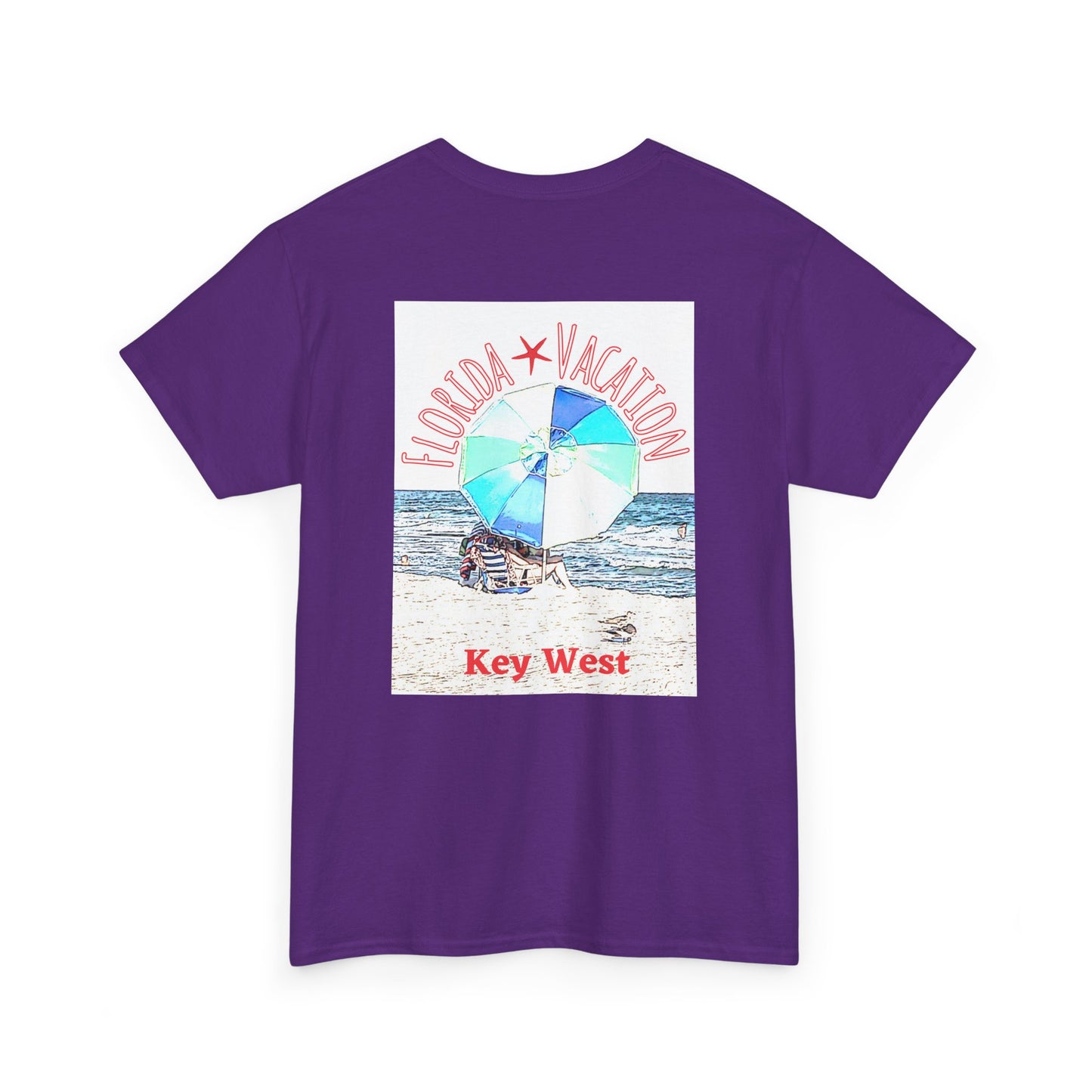 Florida Vacation Key West - Amazing Unisex Heavy Cotton Short Sleeve Tee Shirts!