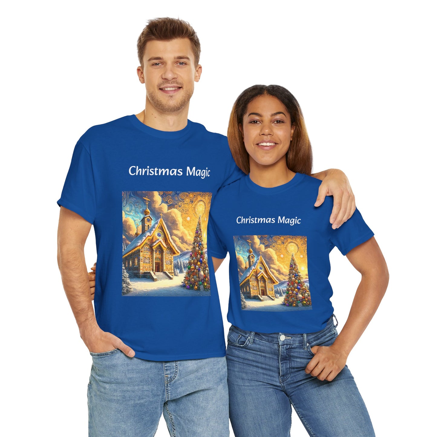 Magic Christmas Amazing Unisex Heavy Cotton Short Sleeve Tee Shirts!