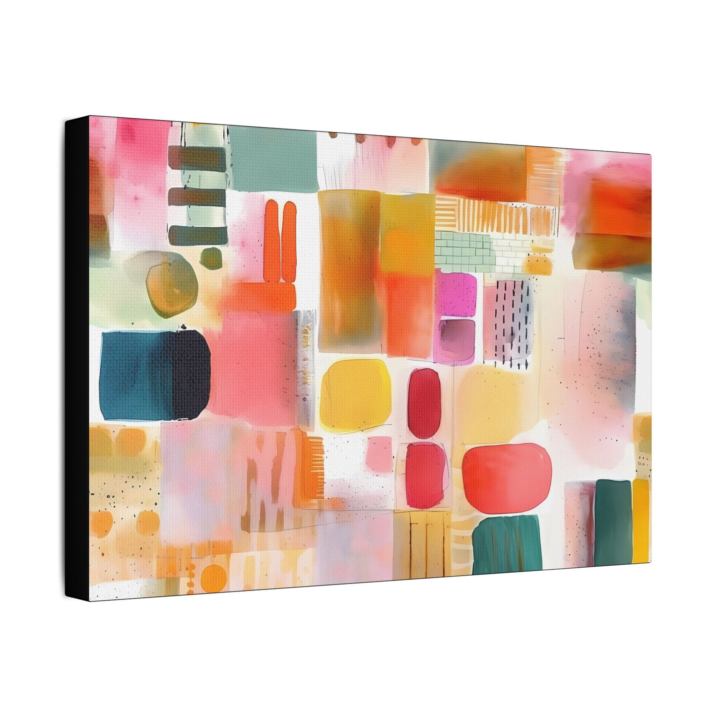 Abstract Space- Art- Gallery Wrapped- Satin Stretched Canvas Gallery Wraps - No Frame Needed