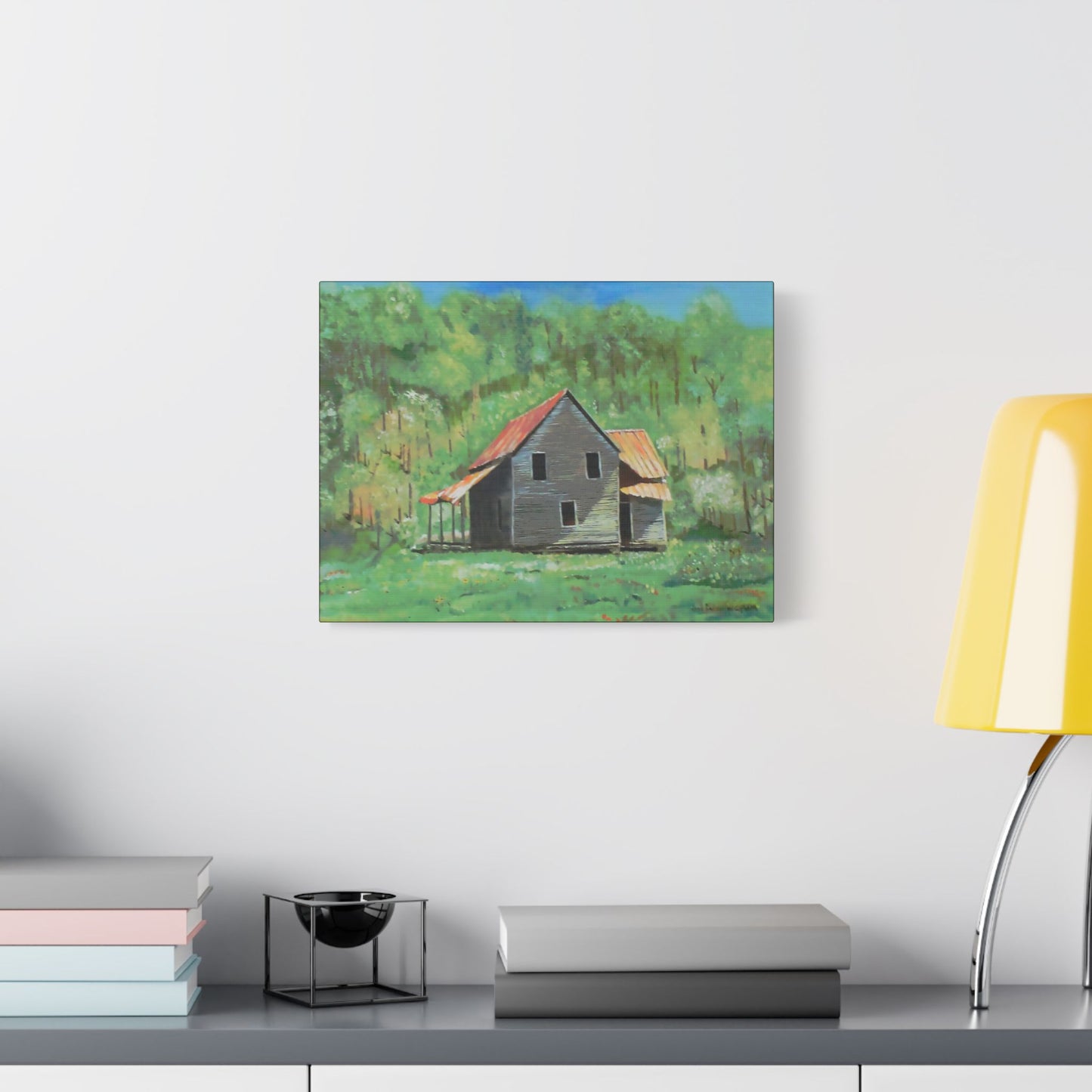 The Homeplace- Art- Gallery Wrapped- Satin Stretched Canvas Gallery Wraps - No Frame Needed