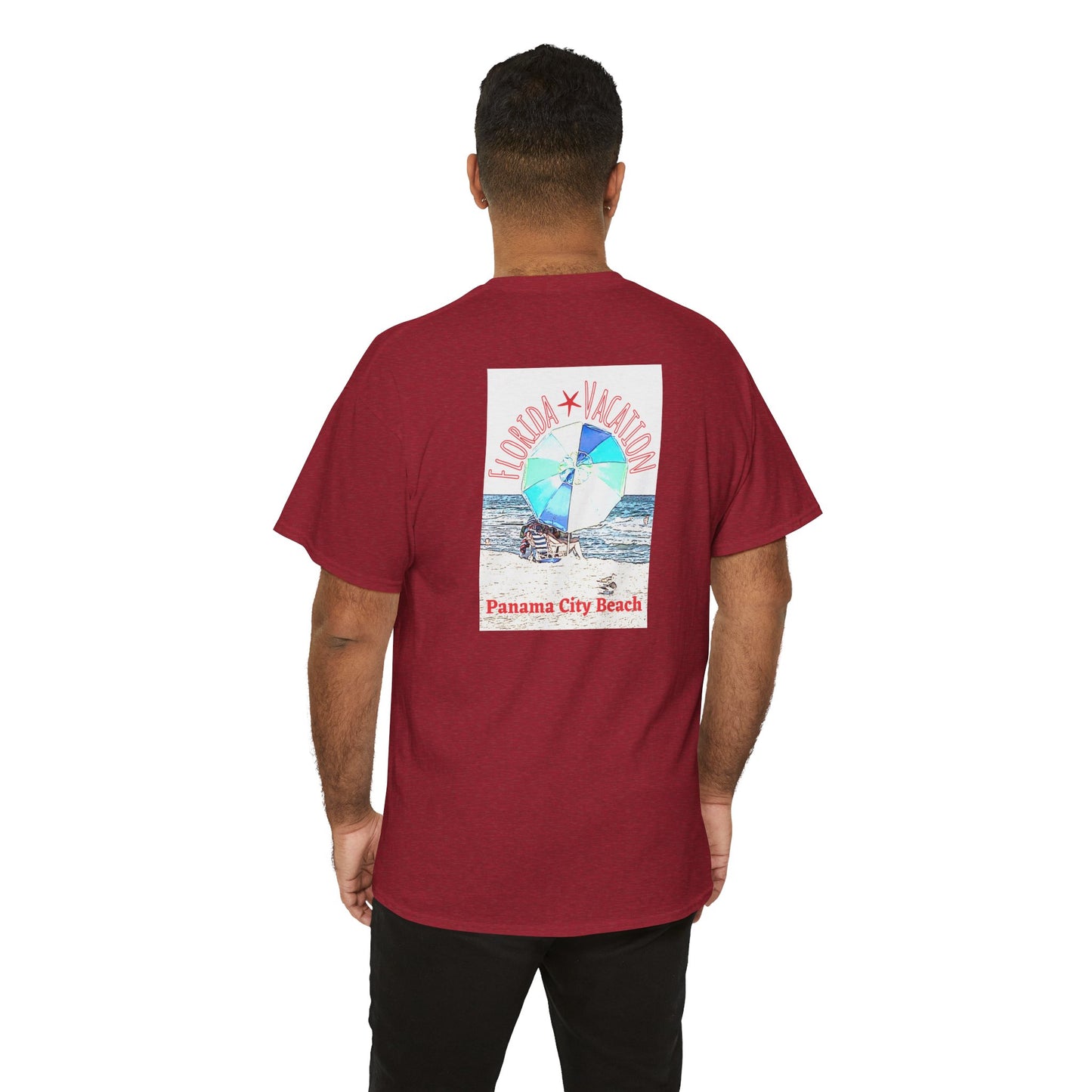 Florida Vacation Panama -Amazing Unisex Heavy Cotton Short Sleeve Tee Shirts!