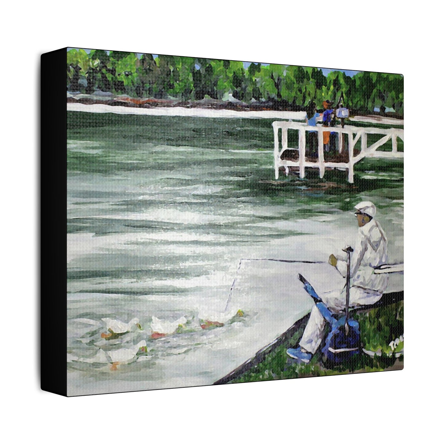 Family Life Fun- Art- Gallery Wrapped- Satin Stretched Canvas Gallery Wraps - No Frame Needed