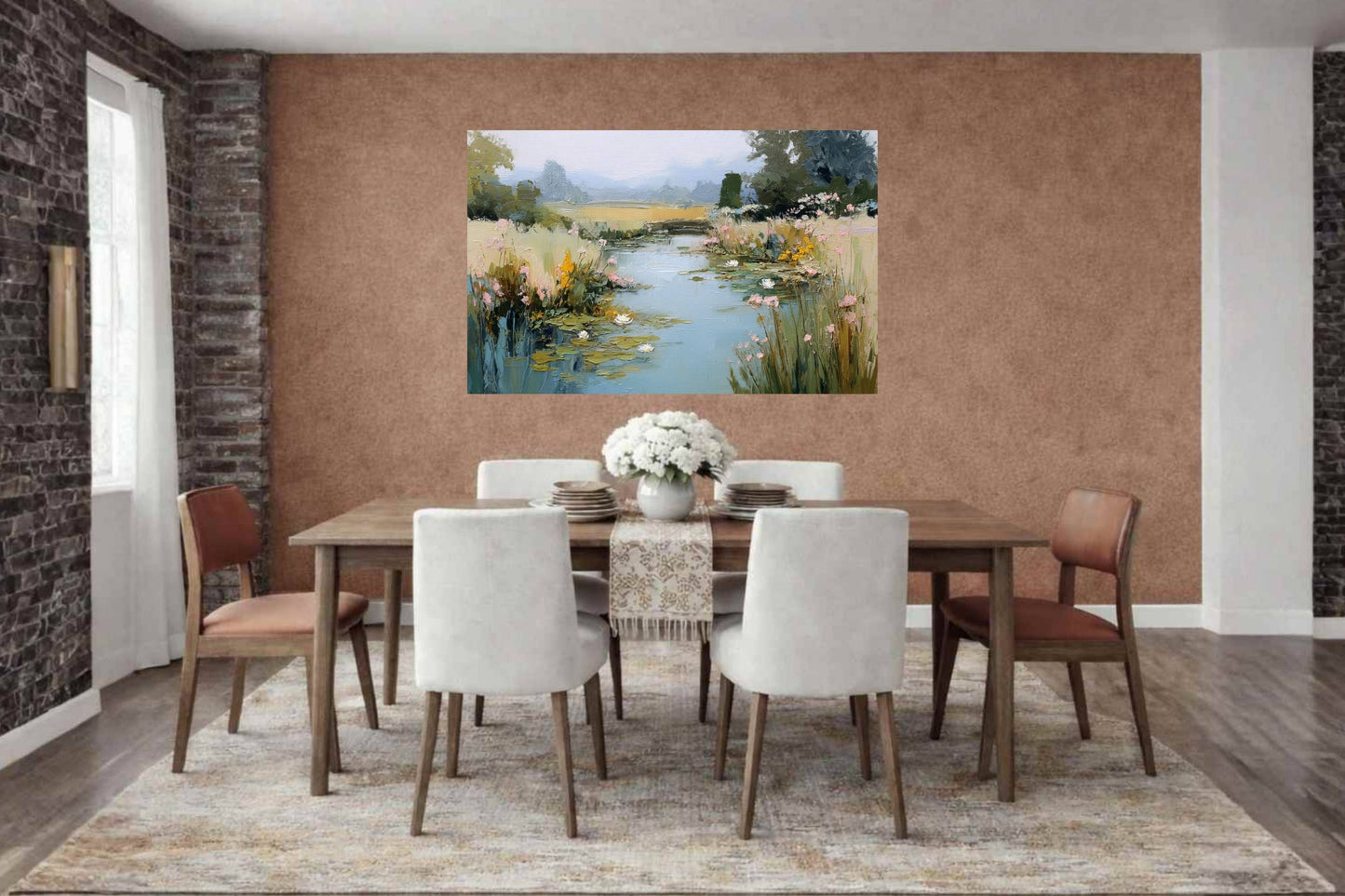 The Lily Pond| Impressionist Print| Water Garden Art| Lily Pad Pond Print| Giclee Paper- Wood- Metal- Canvas