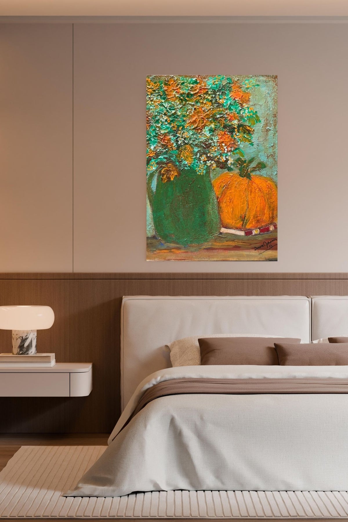 Autumn Wildflower Bouquet-Giclee Paper- Wood- Metal- Canvas