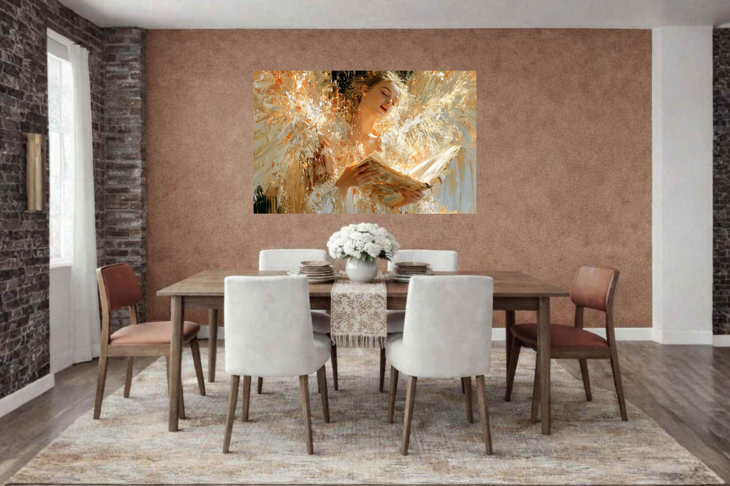 Song Of Heaven | Singing Angel Art | Christian Wall Decor | Angel Hymn Art | Inspirational Faith Art