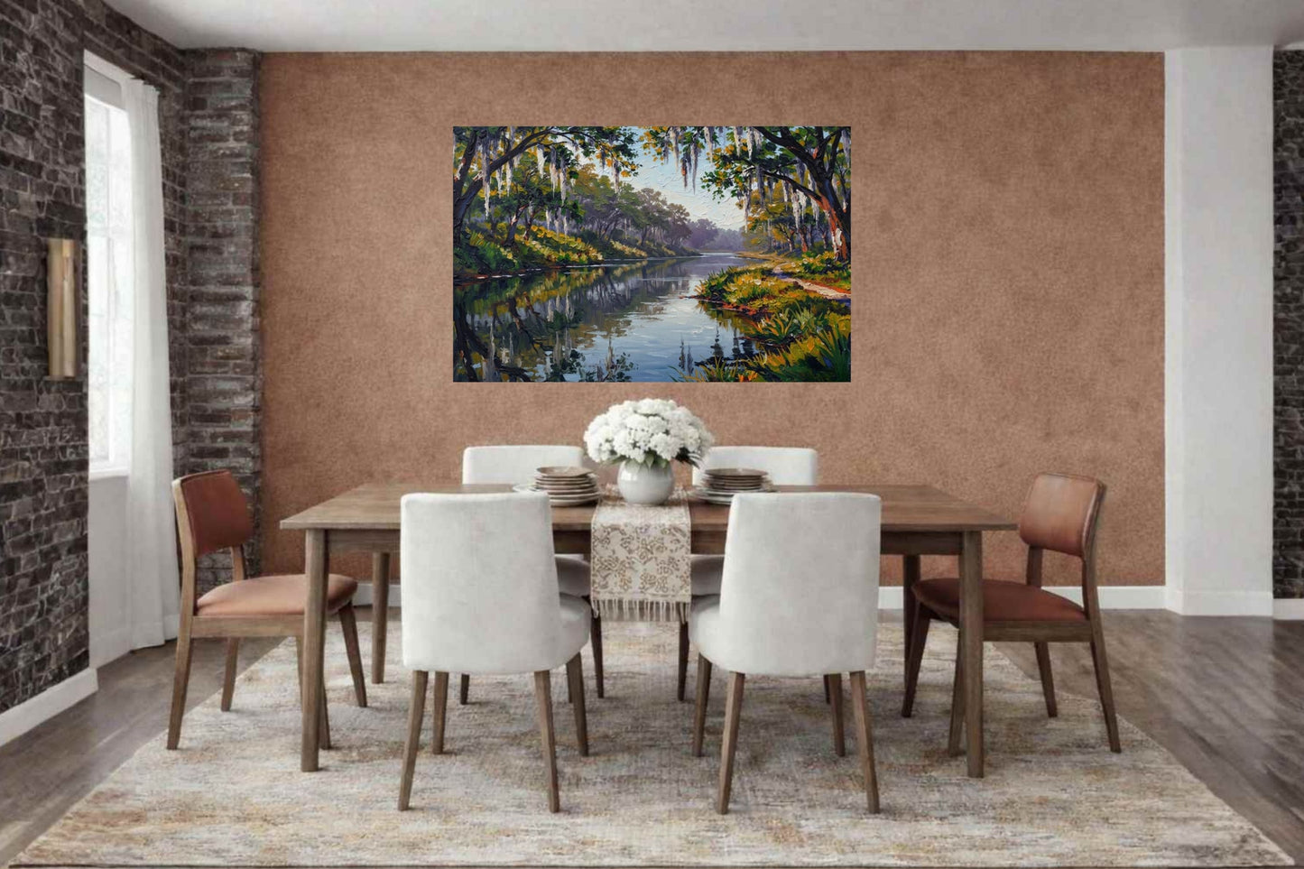Old Florida River - Life In Tropical Area| Stream Art | Giclee Paper- Wood- Metal- Canvas