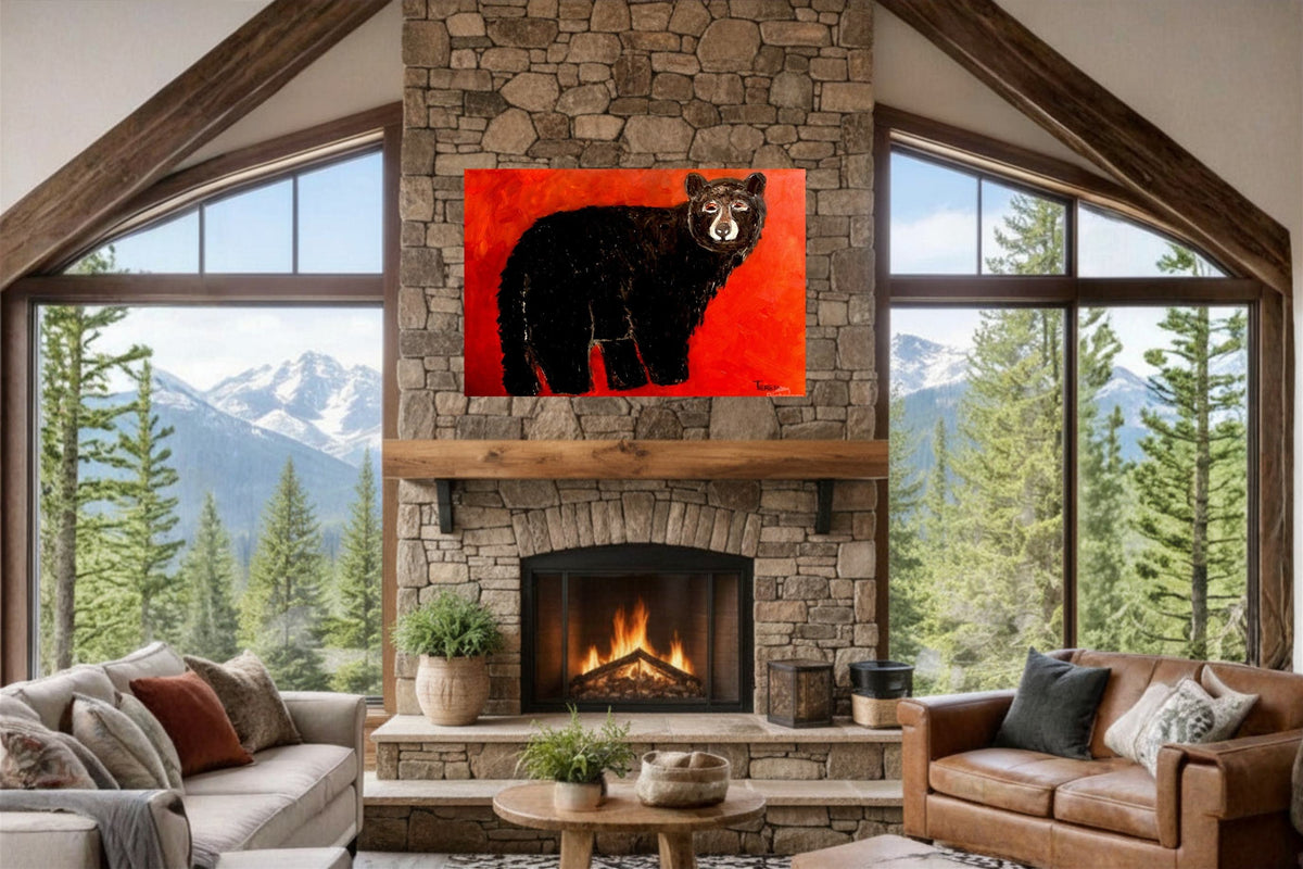 Black Mountain Bear| Animal Art| Prints, Canvas, Wood, or Metal Art