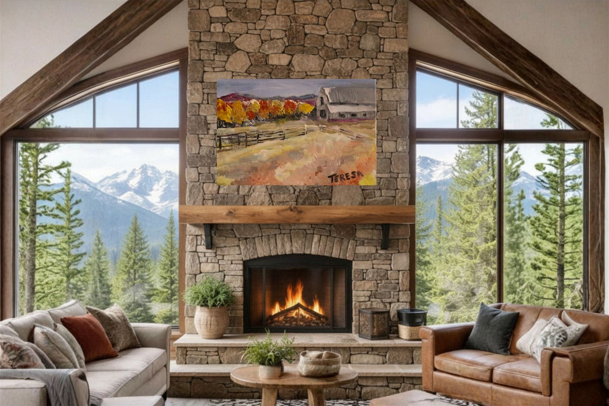 Harvest Farm- Giclee Paper- Wood- Metal- Canvas