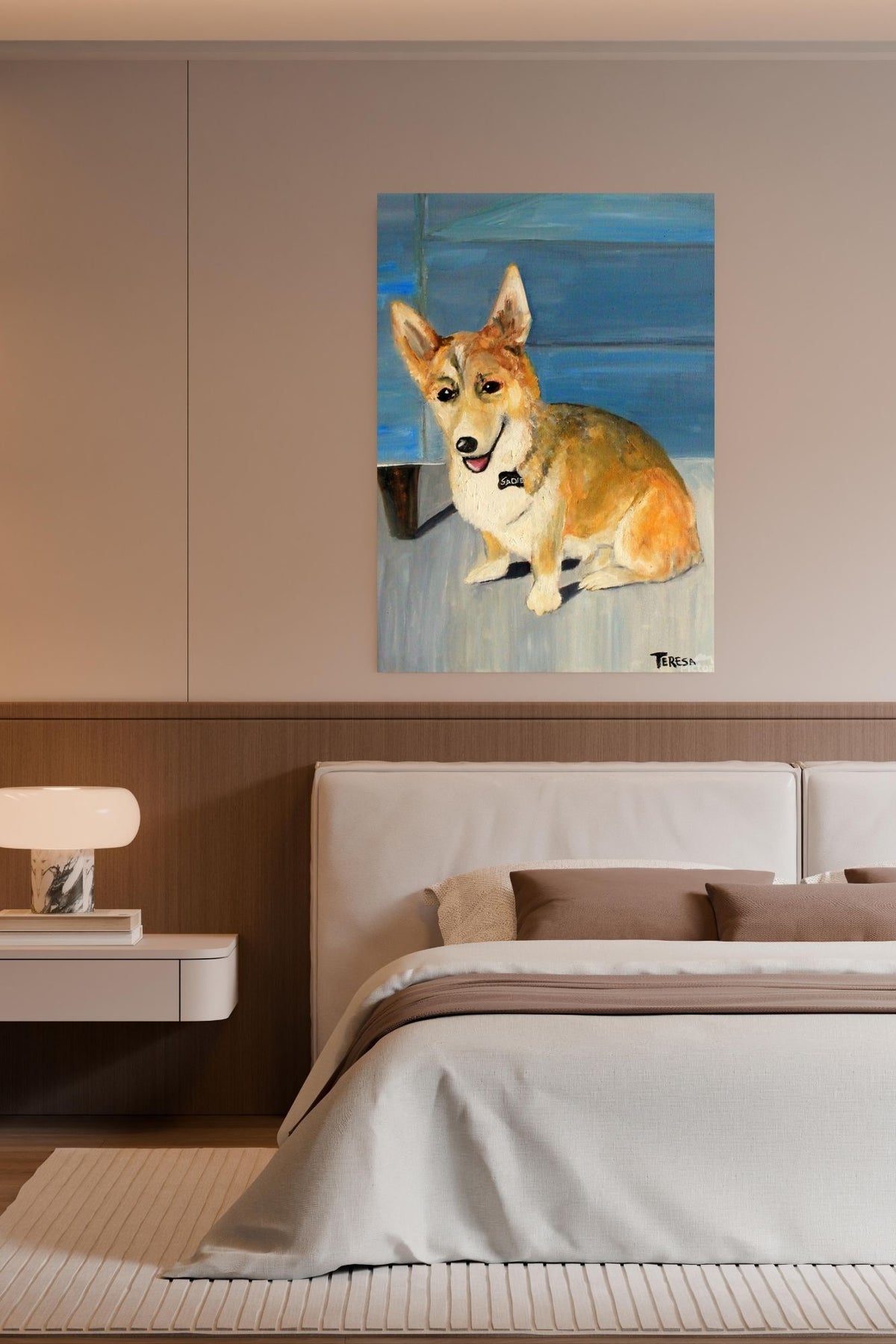 Welsh Corgi Dog | Country Farm Animal Art | Original Painting Print | Giclée Paper • Canvas • Wood • Metal