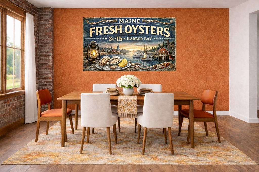 Fresh Oysters from Harbor Bay Art| Canvas Prints - Giclee on Paper - Wood And Metal Panels
