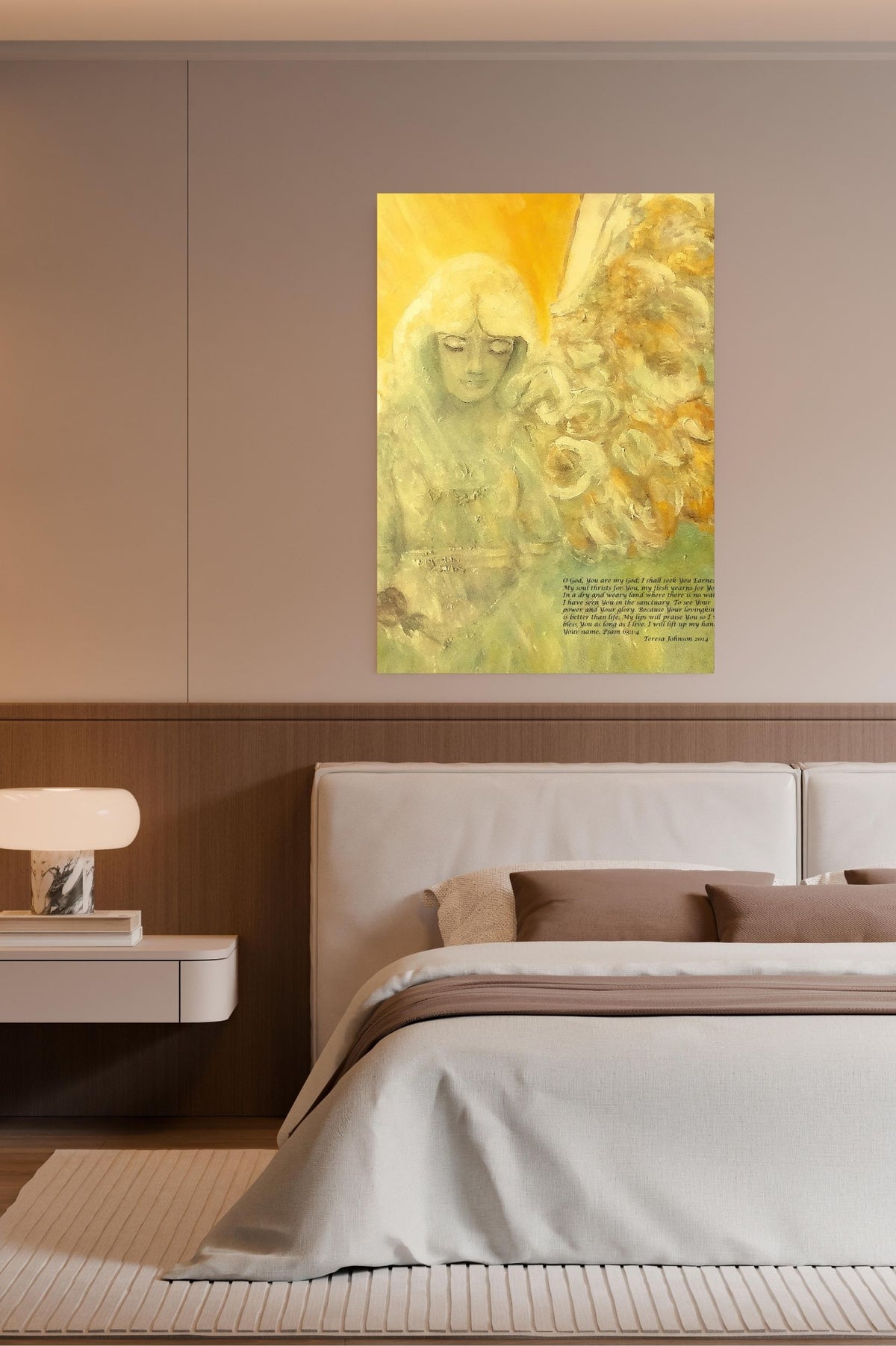 Angels Watch Over Thee| Heavenly Art| Inspiration| Print, Wood, Metal or Canvas- Heaven Being sent by God - Art by Teresa Johnson