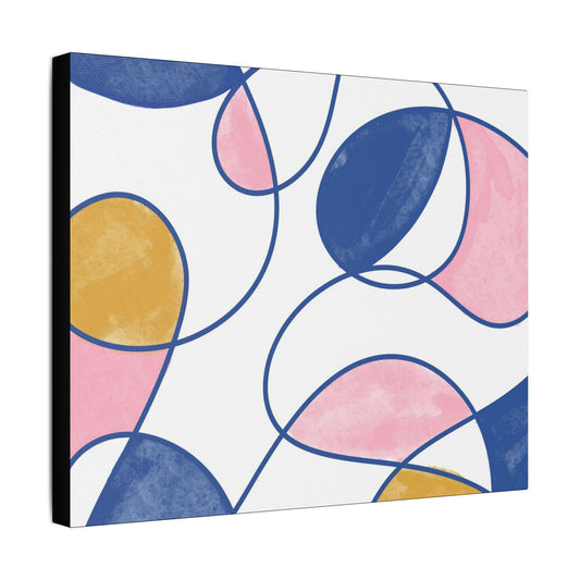 Colorful Abstract- Art- Gallery Wrapped- Satin Stretched Canvas Gallery Wraps - No Frame Needed