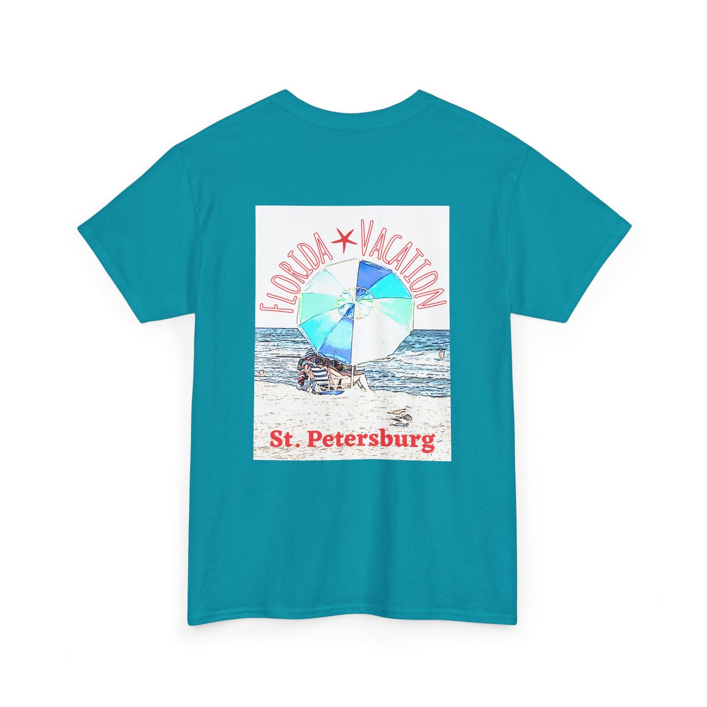 Florida Vacation St. Peterburg - Amazing Unisex Heavy Cotton Short Sleeve Tee Shirts!