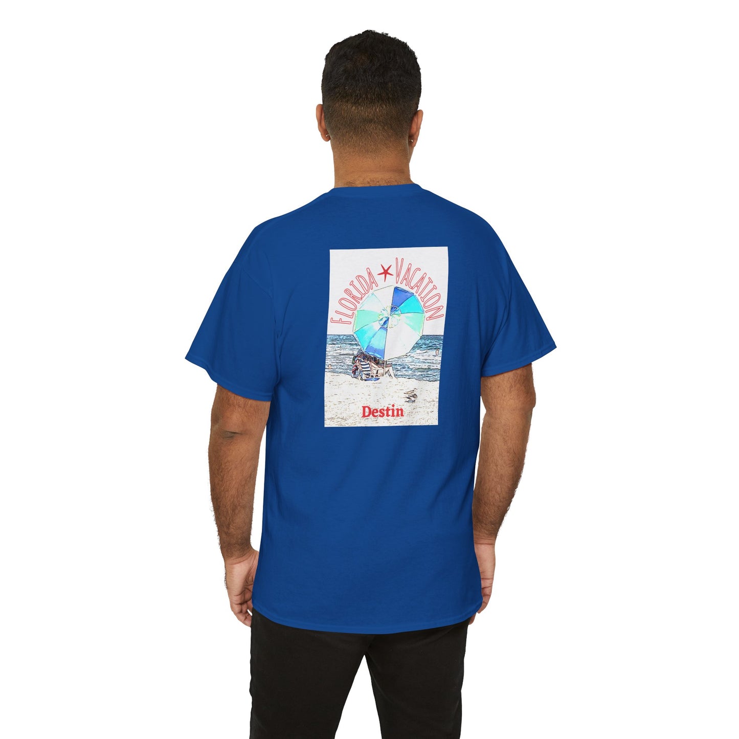 Florida Vacation Destin - Amazing Unisex Heavy Cotton Short Sleeve Tee Shirts!