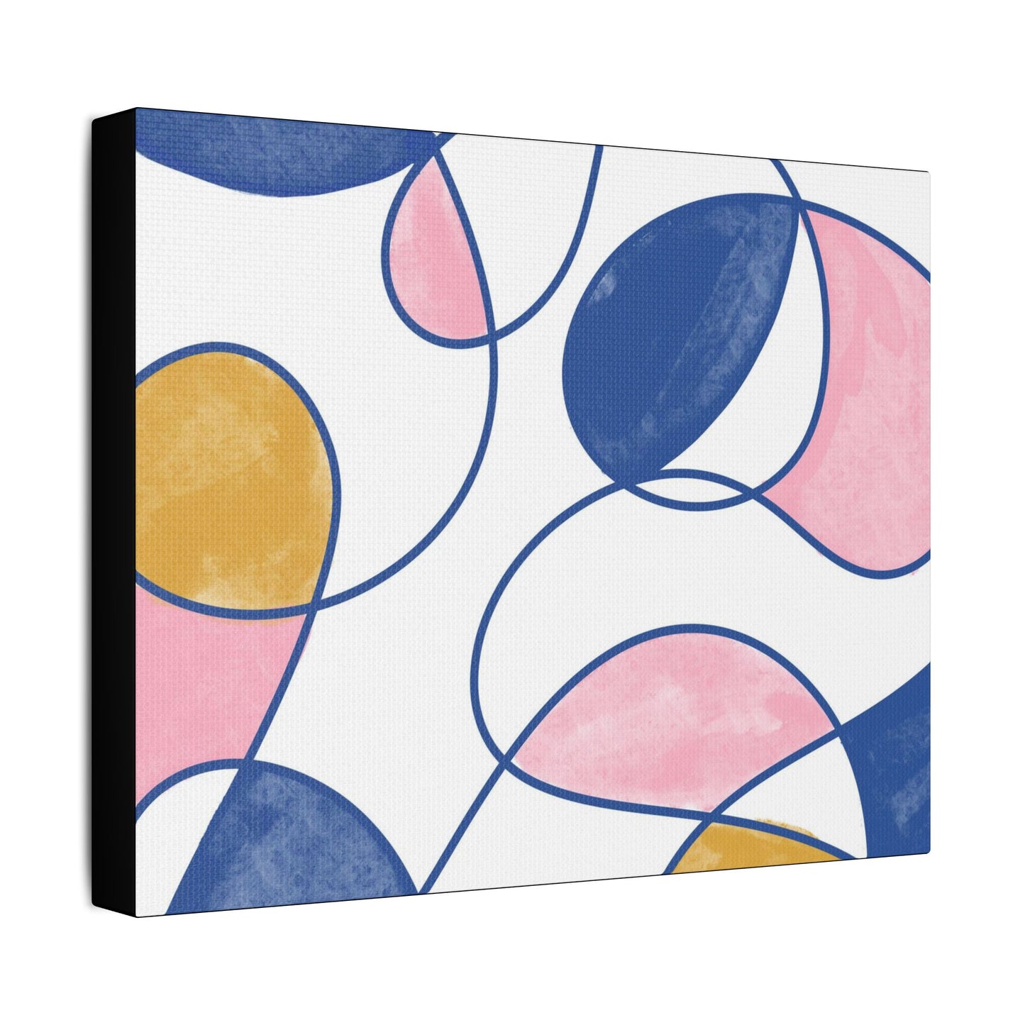 Colorful Abstract- Art- Gallery Wrapped- Satin Stretched Canvas Gallery Wraps - No Frame Needed