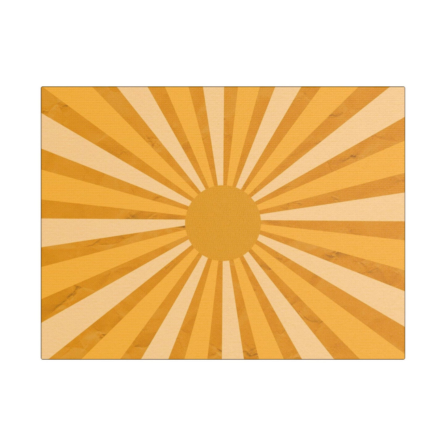 Retro Sun Art- Gallery Wrapped- Satin Stretched Canvas Gallery Wraps - No Frame Needed