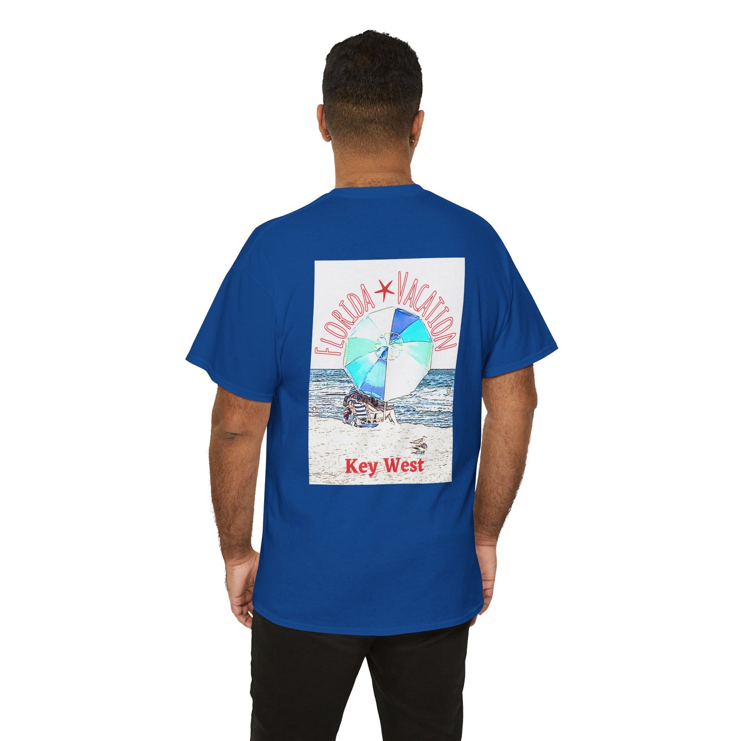 Florida Vacation Key West - Amazing Unisex Heavy Cotton Short Sleeve Tee Shirts!
