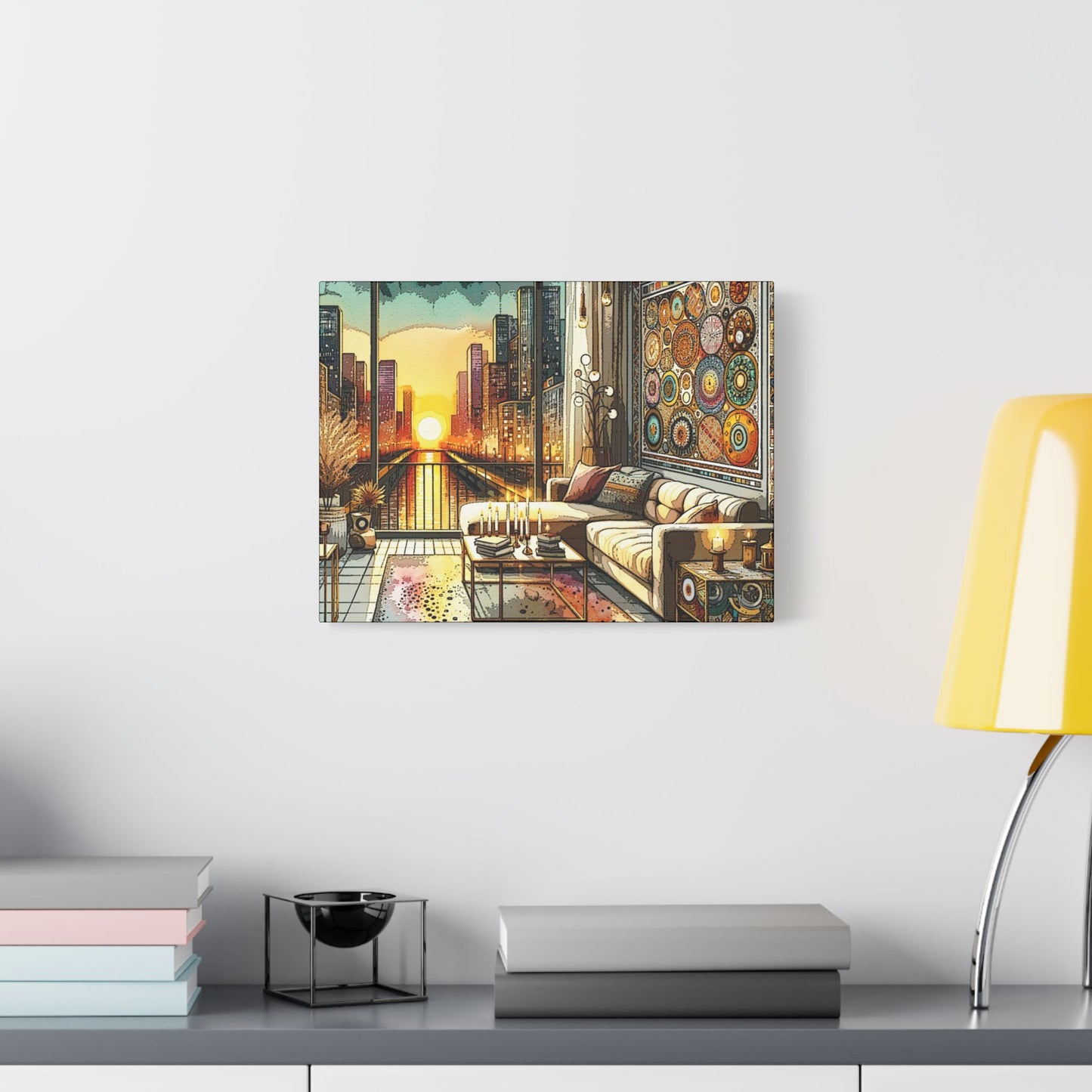 My Happy Place- Art- Gallery Wrapped- Satin Stretched Canvas Gallery Wraps - No Frame Needed