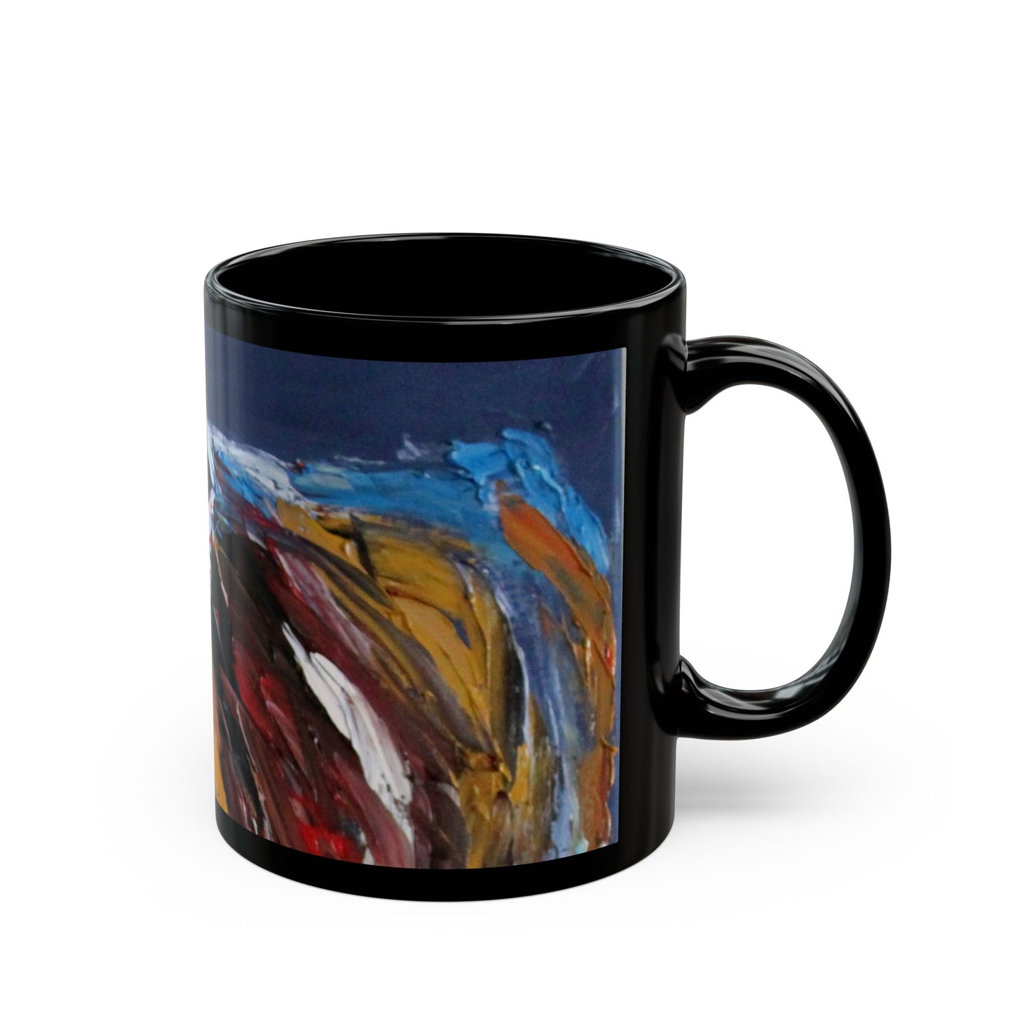 Pose for Me! - 11 oz or 15 oz Ceramic Black Mugs