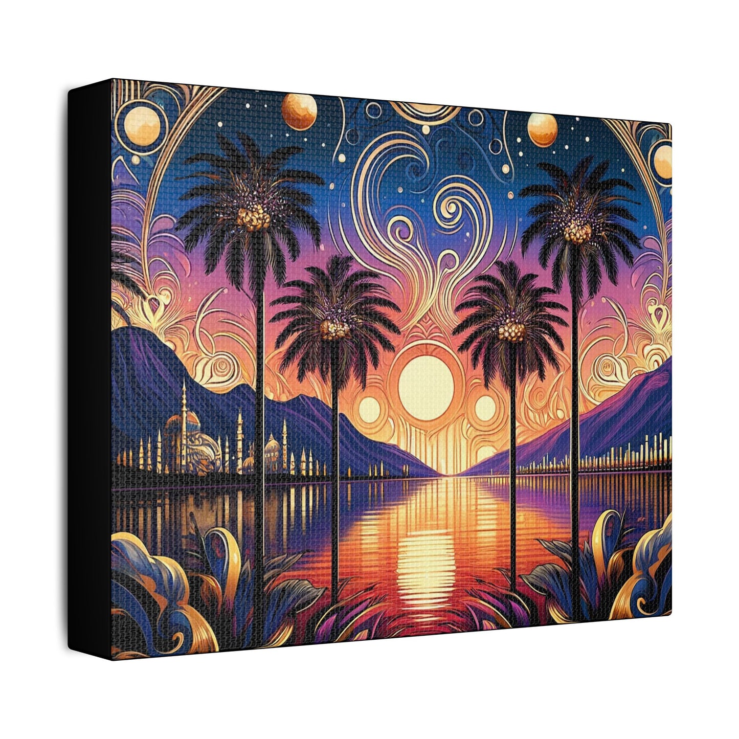 Tropical Dream- Art- Gallery Wrapped- Satin Stretched Canvas Gallery Wraps - No Frame Needed