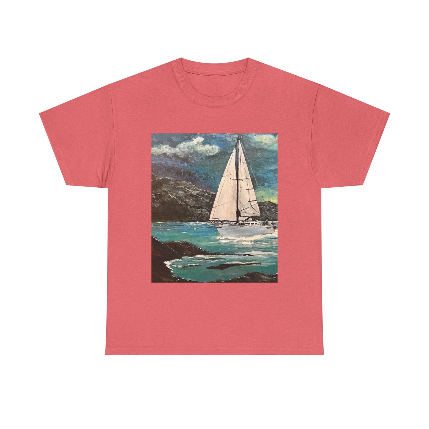 Tropical Sailing - Amazing Unisex Heavy Cotton Short Sleeve Tee Shirts!