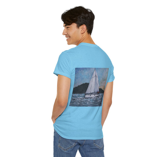 Smoothly Sailing - Amazing Unisex Heavy Cotton Short Sleeve Tee Shirts!