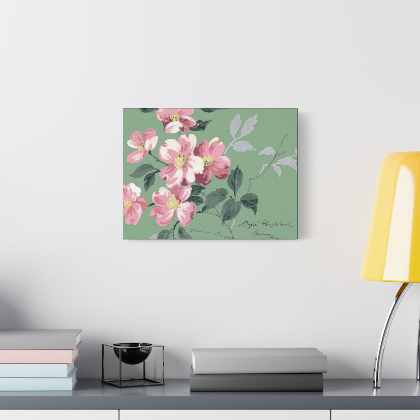 Pink Dogwood Art- Gallery Wrapped- Satin Stretched Canvas Gallery Wraps - No Frame Needed