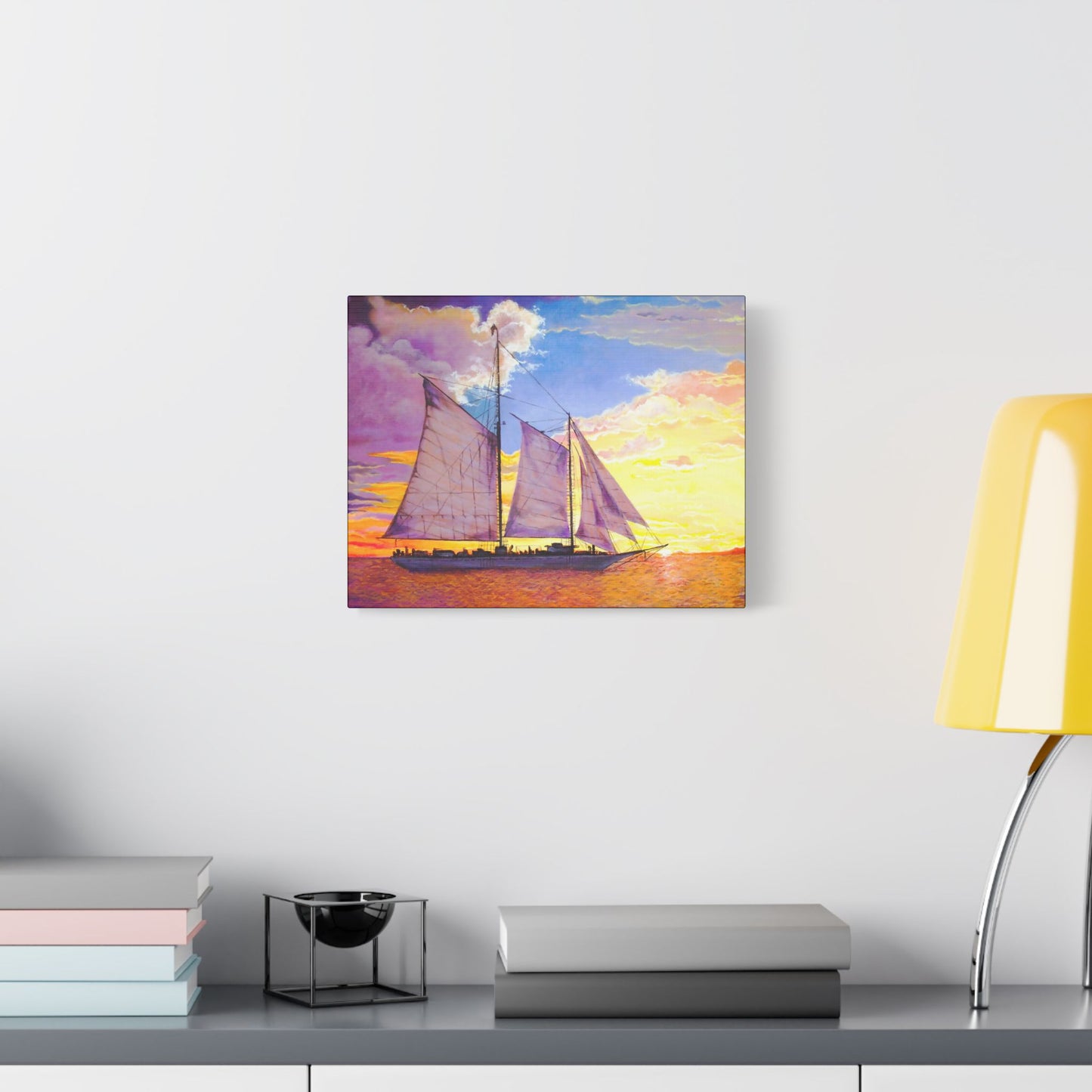 Smooth Sailing Art- Gallery Wrapped- Satin Stretched Canvas Gallery Wraps - No Frame Needed