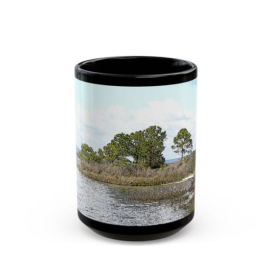 Going Coastal - 11 oz or 15 oz Ceramic Black Mugs