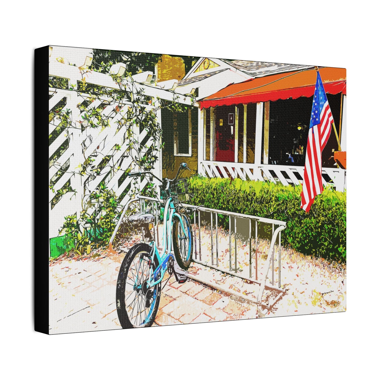 Weekend Holiday- Art- Gallery Wrapped- Satin Stretched Canvas Gallery Wraps - No Frame Needed