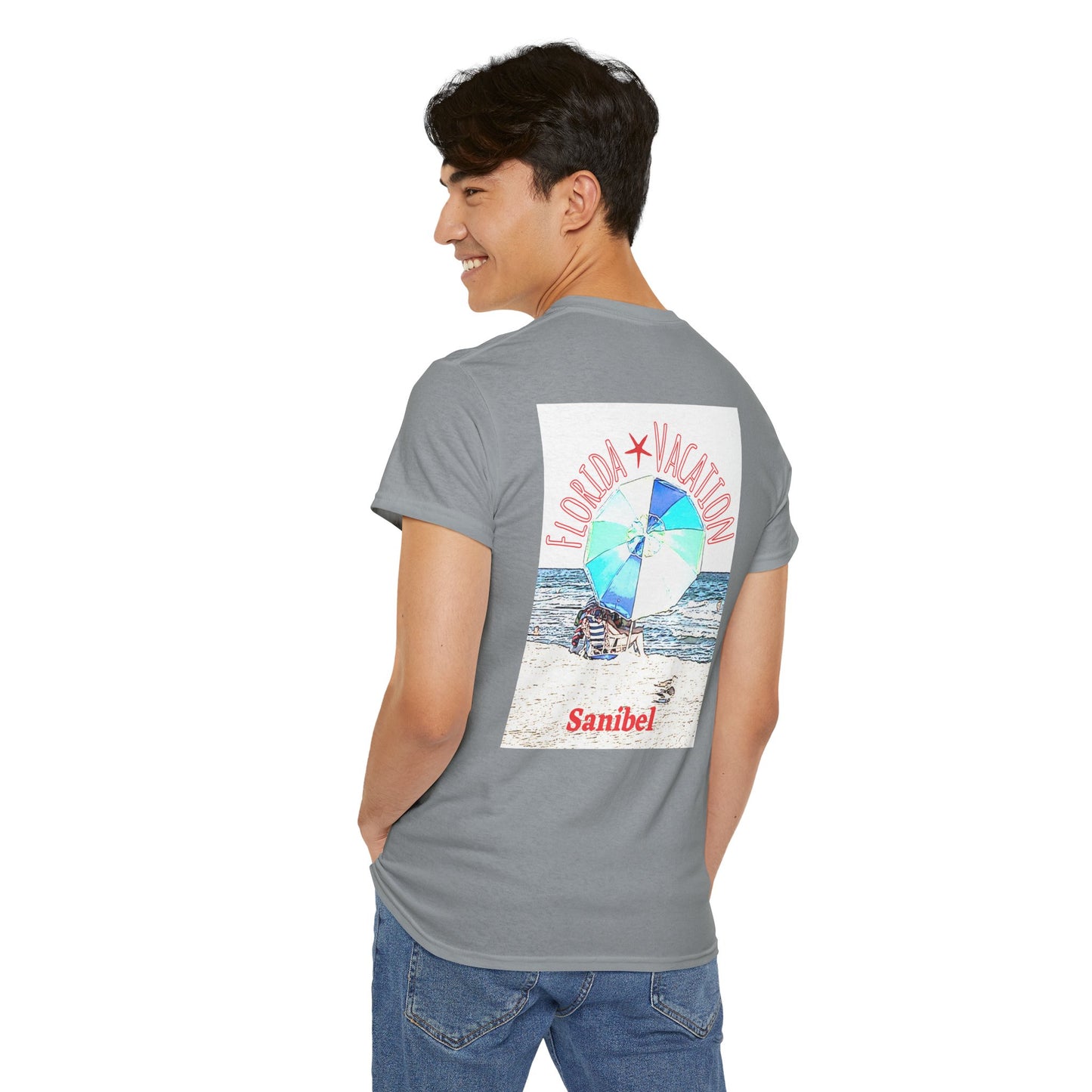 Florida Vacation Sanibel - Amazing Unisex Heavy Cotton Short Sleeve Tee Shirts!